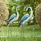 Glitzhome® Metal Standing Crane Garden Statue with Stakes Set